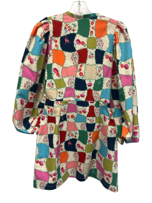 Alden Adair Size S Multi Color Polyester Patchwork Print Floral Dress Multi Color / S