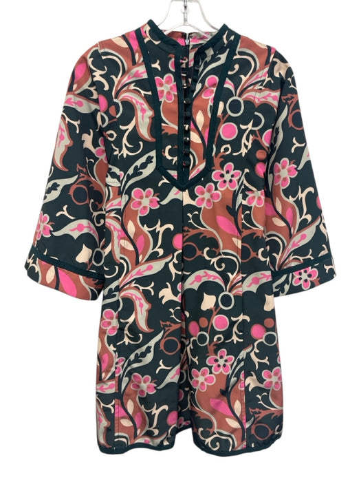 Tuckernuck Size S Green, Pink & Multi Polyester Floral Swirl pattern Dress Green, Pink & Multi / S