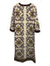 Tuckernuck Size M White, Brown, Blue, Green Cotton Embroidered Paisley Dress White, Brown, Blue, Green / M