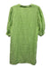 Lilly Pulitzer Size s / 4 Lime Green Linen Short Puff Sleeve V Neck Mini Dress Lime Green / s / 4