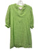 Lilly Pulitzer Size s / 4 Lime Green Linen Short Puff Sleeve V Neck Mini Dress Lime Green / s / 4