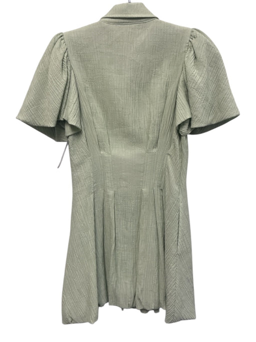 Jonathan Simkhai Size S Sage green Lyocell blend Short Sleeve Textured Dress Sage green / S