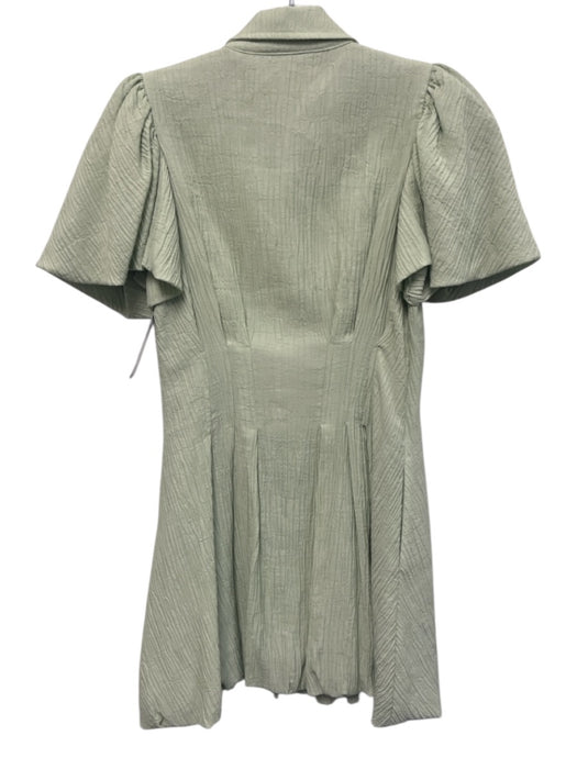 Jonathan Simkhai Size S Sage green Lyocell blend Short Sleeve Textured Dress Sage green / S