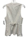 Reformation Size S / 6 White Linen Sleeveless Gold Button Detail Pockets Top White / S / 6