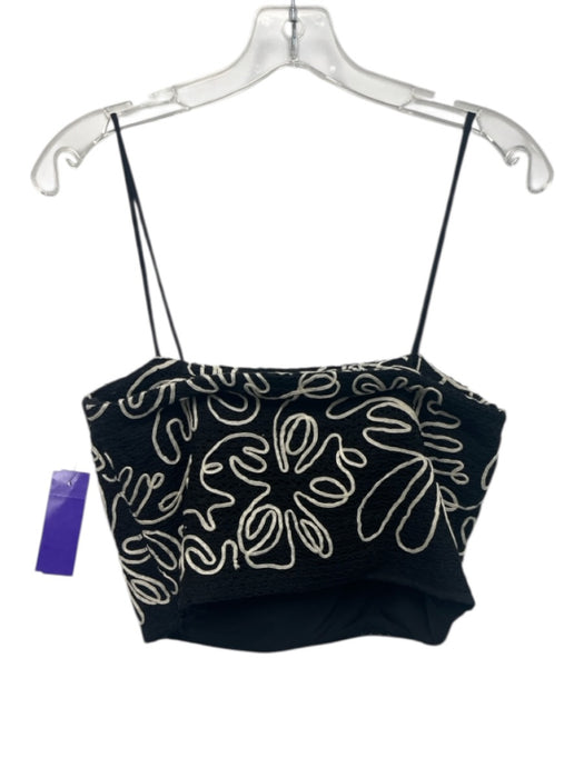 Antonio Melani Size XS / 0 Black & White Polyester Knit Swirl Flower Skirt Set Black & White / XS / 0