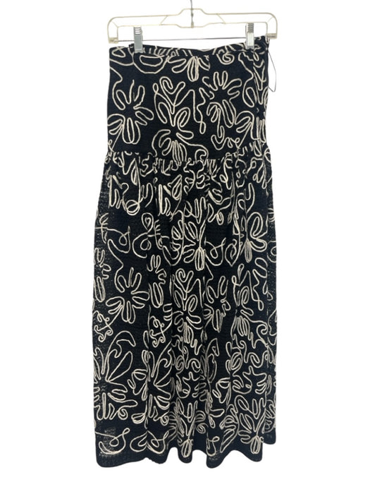 Antonio Melani Size XS / 0 Black & White Polyester Knit Swirl Flower Skirt Set Black & White / XS / 0