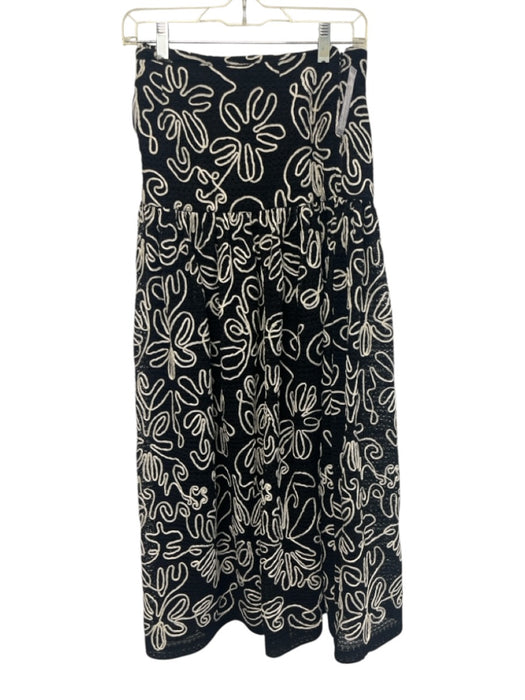 Antonio Melani Size XS / 0 Black & White Polyester Knit Swirl Flower Skirt Set Black & White / XS / 0