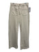 Rolla's Size 29 Beige White Denim High Waist Wide Leg Patch Pocket Jeans Beige White / 29