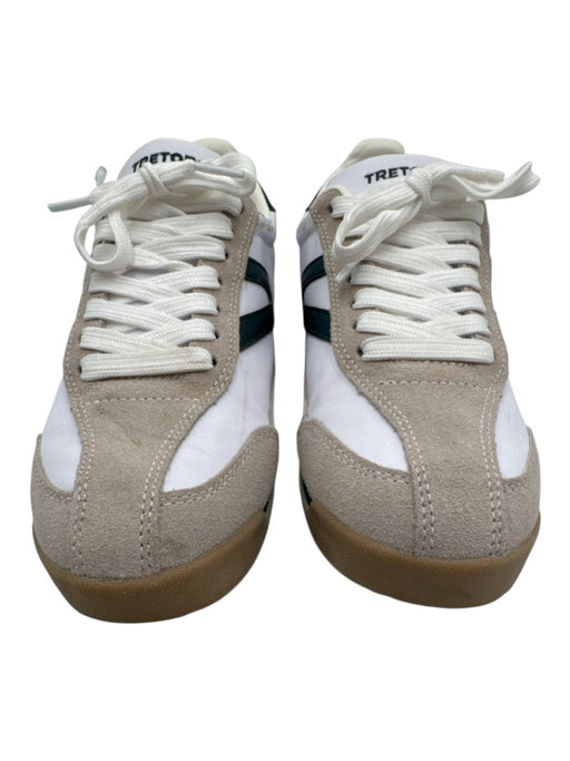 Tretorn Shoe Size 7 White, Green & Pink Textile Suede Color Blend Sneakers White, Green & Pink / 7