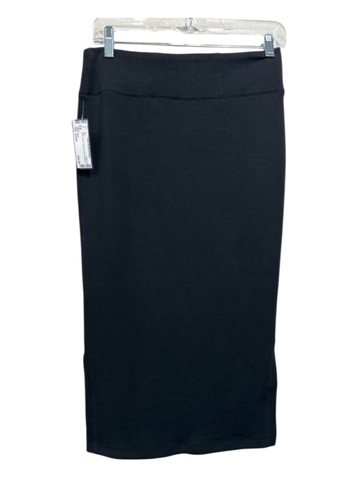 Spanx Size Small Black Pencil Split Hem Midi Skirt Black / Small