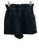 Banana Republic Size XS Black Linen Short Sleeve One Button Collar Short Set Black / XS