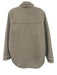 Vuori Size S Beige Brown Polyester Blend Boucle Snap Button Front Teddy Jacket Beige Brown / S