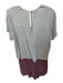 Elevenses Size S Gray & Orange Polyester Blend Geometric Colorblock Mini Romper Gray & Orange / S