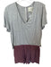 Elevenses Size S Gray & Orange Polyester Blend Geometric Colorblock Mini Romper Gray & Orange / S