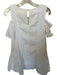 Moon River Size XS White Cotton Embroidered Lace Detail Sleeve Cut Out Dress White / XS