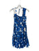 Cara Cara Size 2 Blue & White Cotton Sleeveless Flowers Square Neck Dress Blue & White / 2