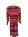 avara Size XS Multi Polyester Long Sleeve Diamond Shape Smocked Maxi Dress Multi / XS