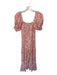 Misa Size XS Pink & Yellow Rayon & Cotton Short Balloon Sleeve Tie Dye Dress Pink & Yellow / XS