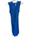 Ulla Johnson Size P Electric Blue Organic Cotton Sleeveless Ruffles Maxi Dress Electric Blue / P