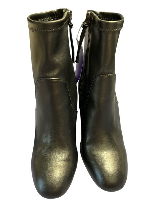 Rebecca Minkoff Shoe Size 7.5 Black Leather Almond Toe Side Zip Booties Black / 7.5