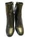 Rebecca Minkoff Shoe Size 7.5 Black Leather Almond Toe Side Zip Booties Black / 7.5