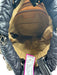 MZ Wallace Black & Beige Nylon Quilted Leather Accents Chain Strap Backpack Bag Black & Beige