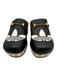 Gucci X Adidas Shoe Size 39.5 Black, White & Brown Leather Upper Logo Mule Clogs Black, White & Brown / 39.5