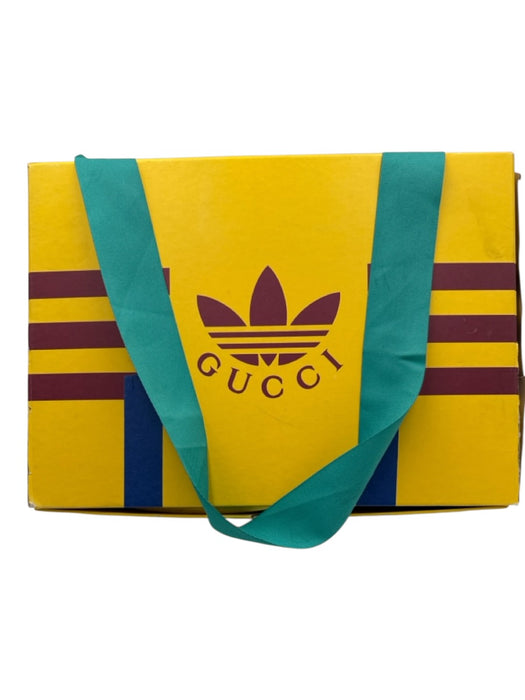 Gucci X Adidas Shoe Size 39.5 Black, White & Brown Leather Upper Logo Mule Clogs Black, White & Brown / 39.5