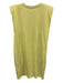Frankie Shop Size XS Pale Yellow Cotton Sleeveless Shoulder Pads Pockets Dress Pale Yellow / XS