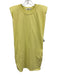 Frankie Shop Size XS Pale Yellow Cotton Sleeveless Shoulder Pads Pockets Dress Pale Yellow / XS