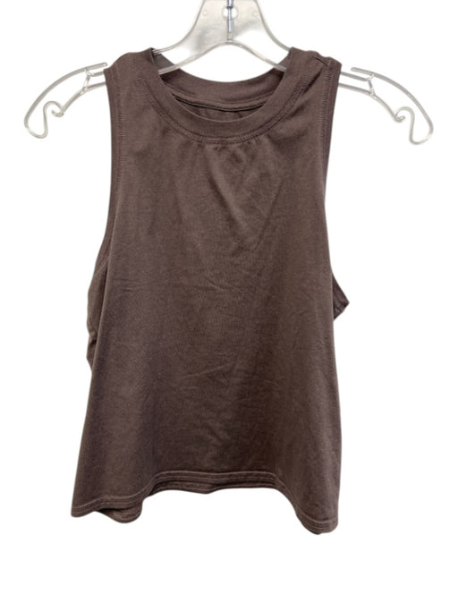 Vuori Size XS Taupe Purple Sleeveless Crew Neck Heathered Top Taupe Purple / XS