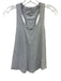 Lululemon Size Est XS Light Gray Cotton Blend Sleeveless Heathered Racerback Top Light Gray / Est XS