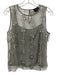 J Crew Collection Size 4 Gray Viscose Mesh Sequin Slip Cami Top Gray / 4