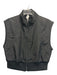 Alo Size XS Black Polyester Zip Front Puffer Ribbed Athletic Vest Black / XS