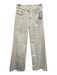 Mother Size 24 Cream White Cotton Denim High Rise Flare Leg Pockets Jeans Cream White / 24