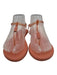 Tkees Shoe Size 9 Salmon Pink Thong Ankle Strap Jelly Sandals Salmon Pink / 9