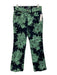J. Crew Size 25 Mint Green & Navy Print Cotton Denim Zip & Button Floral Jeans Mint Green & Navy Print / 25