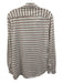 Frank & Eileen Size S White, Blue & Red Cotton Long Sleeve Horizontal Stripe Top White, Blue & Red / S