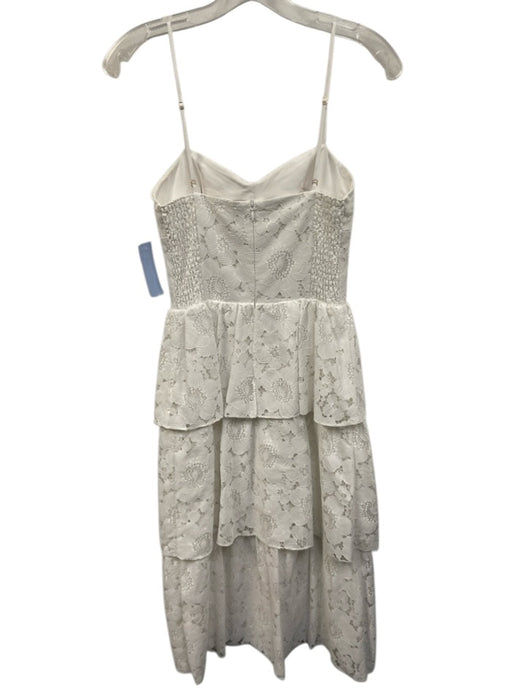 Amanda Uprichard Size XS White Nylon Sweetheart Neckline Spaghetti Strap Dress White / XS
