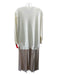 Anthropologie Size XS Beige White Polyester Blend Long Sleeve Fabric Block Dress Beige White / XS