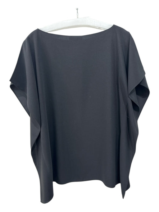 Anna Cate Size XS Black Polyester Split Sleeve Solid Boxy Top Black / XS