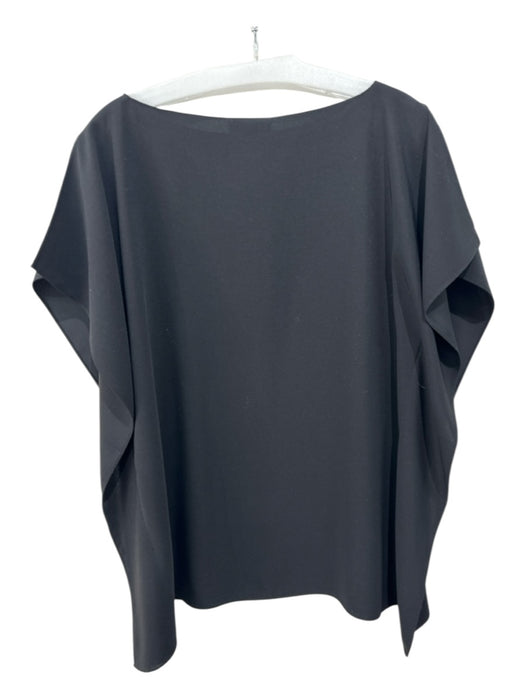 Anna Cate Size XS Black Polyester Split Sleeve Solid Boxy Top Black / XS