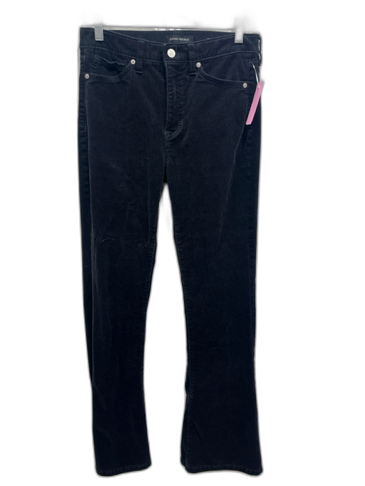 Banana Republic Size 28 Black Cotton Blend Corduroy High Rise Button & Zip Pants Black / 28