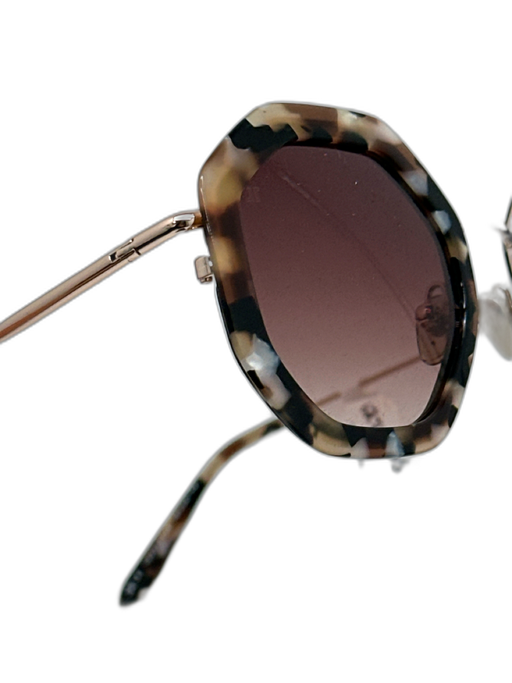 Jimmy Fairly Acetate & Metal Tortoise Gradient Lens Hexagonal Sunglasses