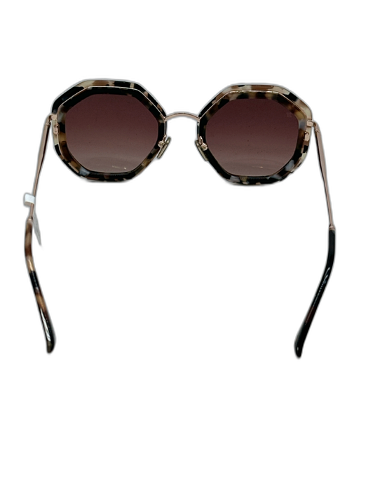 Jimmy Fairly Acetate & Metal Tortoise Gradient Lens Hexagonal Sunglasses