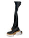 Stella McCartney Shoe Size 38 Black Brown & White Polyurethane Pointed Toe Boots Black Brown & White / 38