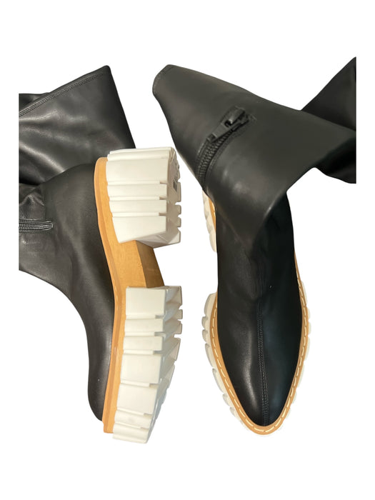 Stella McCartney Shoe Size 38 Black Brown & White Polyurethane Pointed Toe Boots Black Brown & White / 38