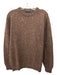Bruno Manetti Size M Brown & Multi Wool Blend Knit Long Sleeve Sweater Brown & Multi / M