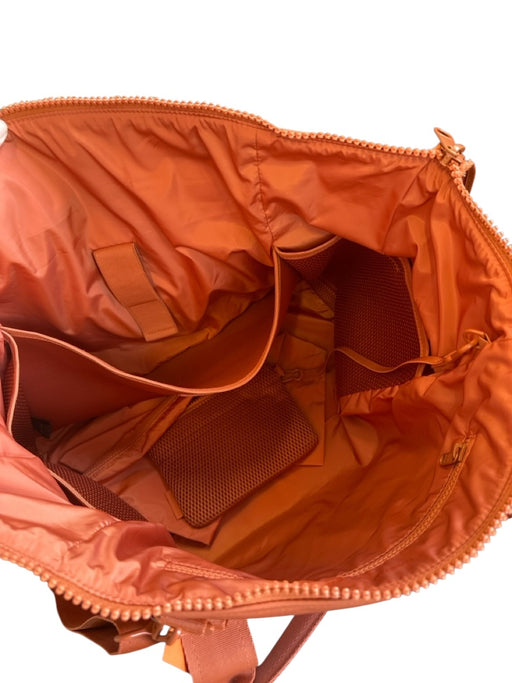 Dagne Dover Orange Neoprene Zip Close Crossbody Strap Weekender Bag Orange / L