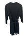 Frances Valentine Size 1X Black Polyester 3/4 Sleeve Textured Button Down Dress Black / 1X